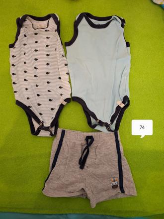 Letni kojenecký set oblečení (velikost 74), 68–80