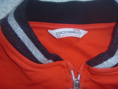 Červená mikina s nápisem zn. coccodrillo vel. 158, coccodrillo,158