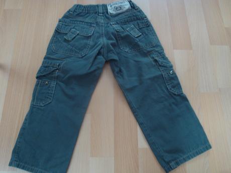 Kalhoty/džíny - šedé, vel. 3-4 roky, 98