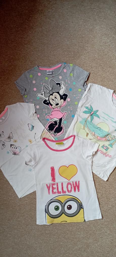 4x tričko zn."disney" vel."128", disney,128