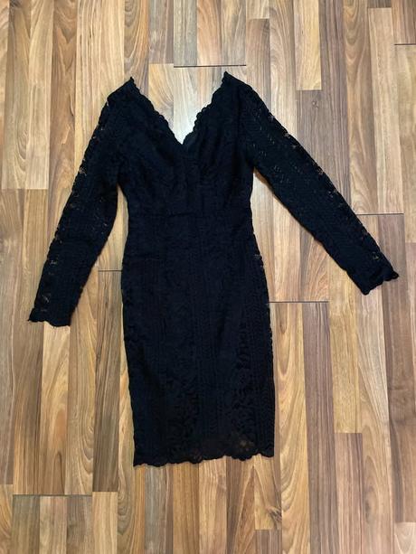 Nové černé krajkové šaty, vel xs, ca, yessica, yessica,xs