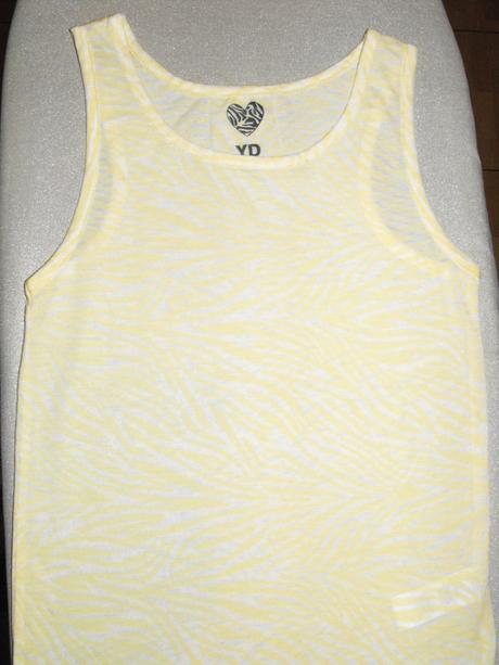 Žltý transparentný top young dimension - nenosený, topomini,152