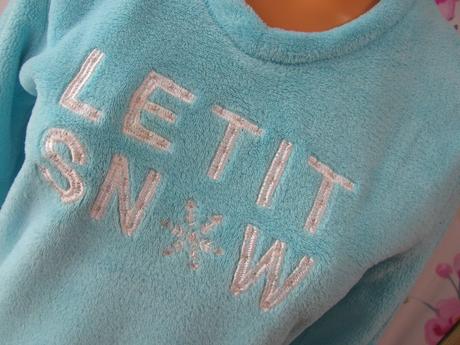 Modrá fleecová mikina s hřejivou podšívkou, secret,s