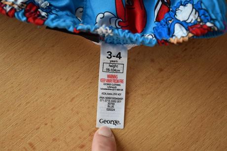 Koupací kraťasy vel. 3 - 4 roky, george,104