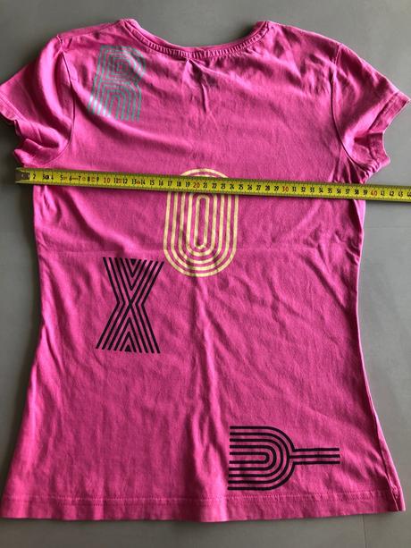 2x růžové tričko roxy hm 12-14let 158-164cm nápisy, roxy,158