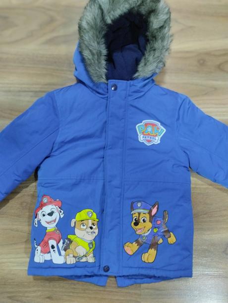 Zimní bunda tlapková patrola, nickelodeon,116