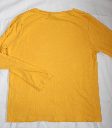 Po59. jednoduché hořčicové tričko 10 let, 140