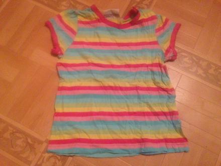 Dívčí tričko proužky vel. 86 - 92, topolino,86
