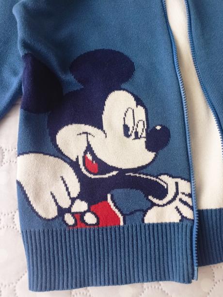 Svetřík na zip mickey, 116/122, 122