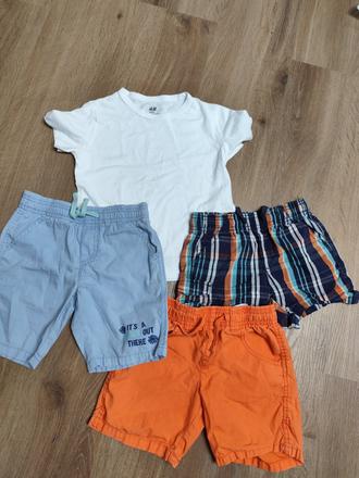 Tričko + kraťasy vel. 110/116, 104–116