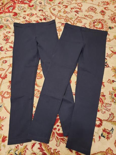 2x modré legíny, h&m,116