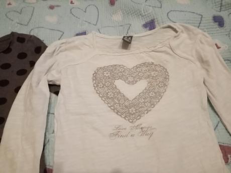 92 98 2x triko dl. rukáv 2x tílko, h&m,98