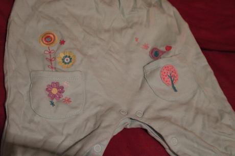 Dívčí letní overal vlnky, květy, ptáček, strom, f&f,62