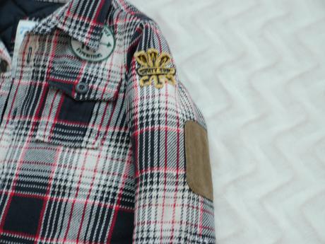 Kostkovana prosivana bunda od 77kids-americky styl, 128