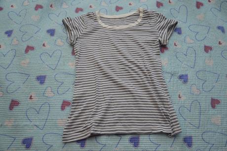 134 140 yd bavlněné prouhaté tričko, 134