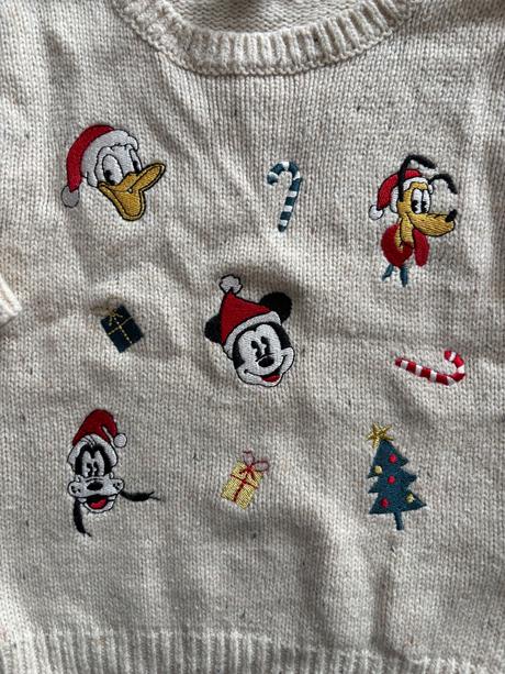 Vánoční svetr disney krémové barvy - v.12/18 měs., 86