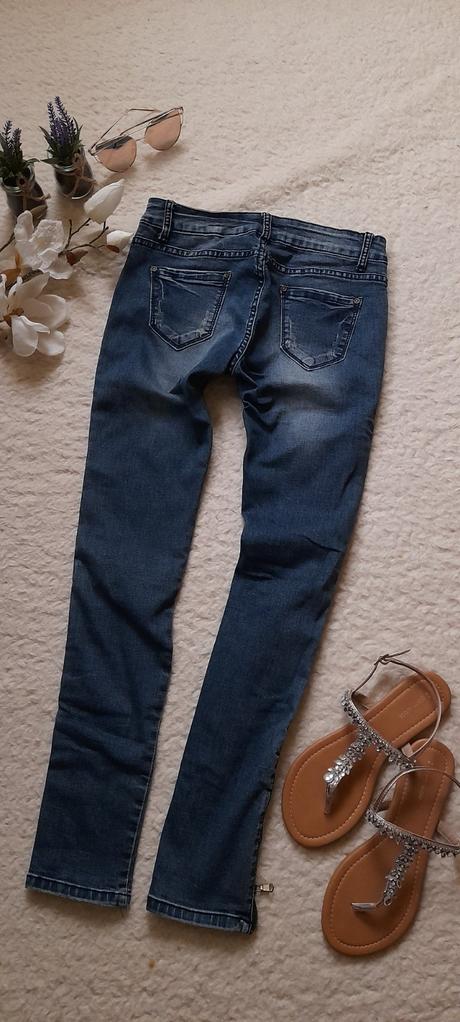 One love slim fit džíny se zipy, tesco,m