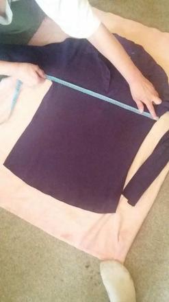 Fialové triko m/l, m