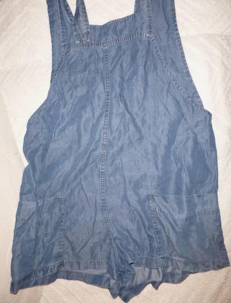 Letní kratasový overal - vel.s-max.m, mango,s