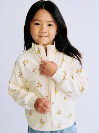 H&m mikina berries fleecová dívčí vel. 110/116, h&m,110 / 116