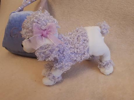 Plyšový pejsek, pudlík grace v taštičce,