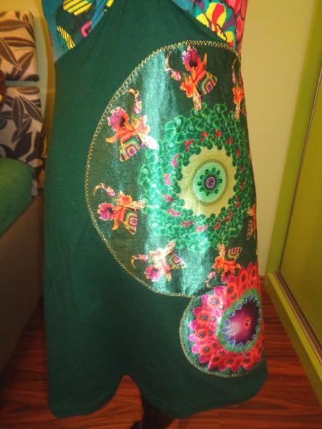 Lahvově zelené šaty desigual, desigual,s
