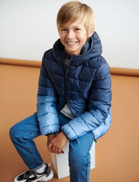 Přechodová bunda černá nasa nebo modrá ombre v.140, sinsay,140