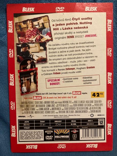 Dvd deník bridget jonesové 1,