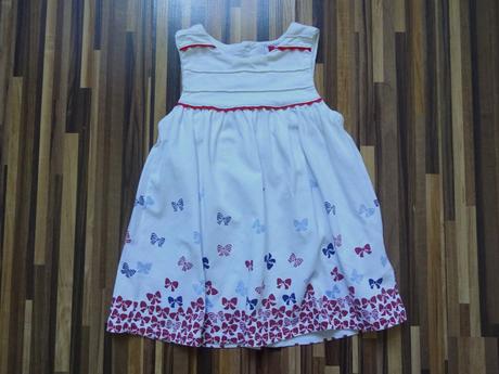 Šaty bavlněné s mašličkama, 80