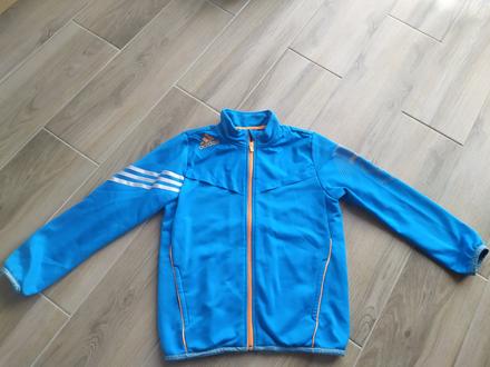 Tyrkysová mikina, adidas,140