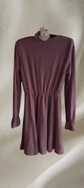 Pudrové áčkové mini šaty, xs