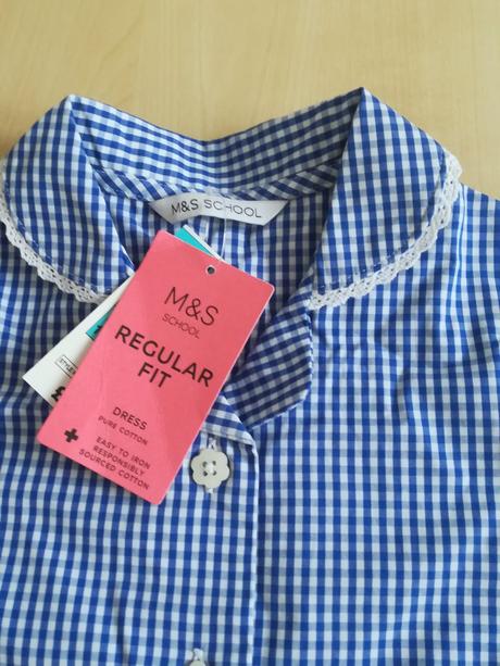 Šaty kostičkované m&s, marks & spencer,116