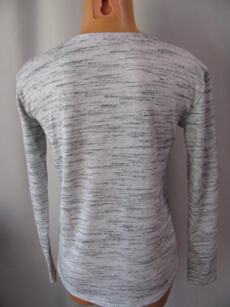 Dámská halenka z pleteniny, šedý střik, h&m,m