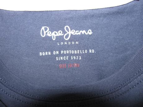 Dětské tmavě modré bavlněné tričko pepe jeans, pepe jeans,140