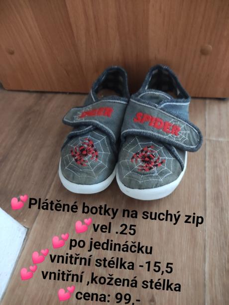 Plátěné boty -vel.25, 25