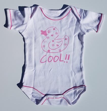 C122 dívčí body s krátkým rukávem kačka vel. 80, 80