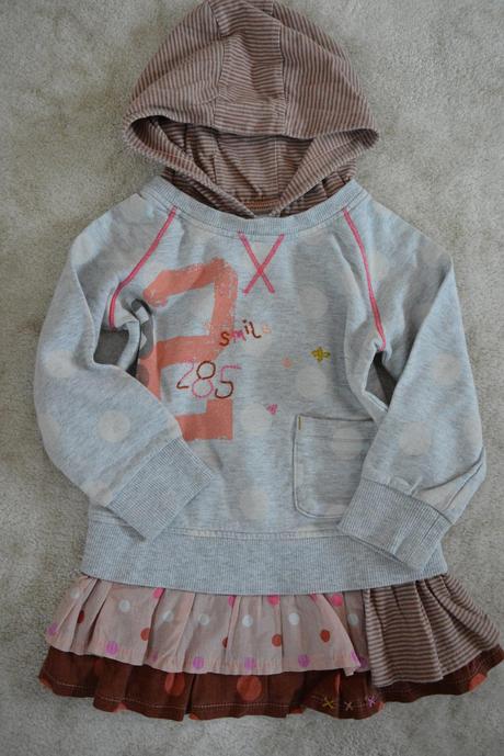 Mikina s kynýrkem pro dvojčata, next,92