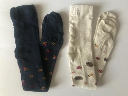 Punčocháčky 98/104 se zvířátky a kytičkami, f&f,98