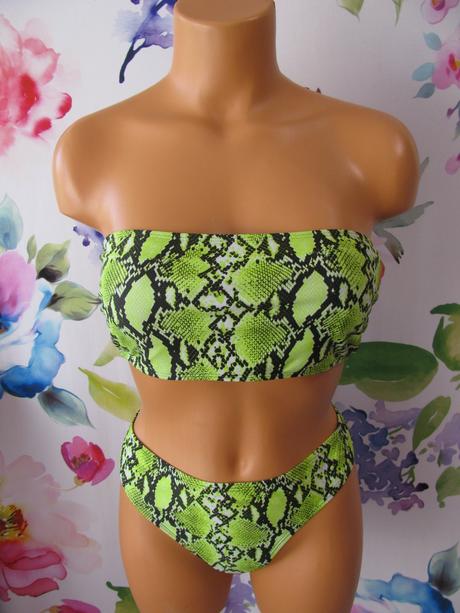 Dámské dvoudílné plaky neonově zelené, 46