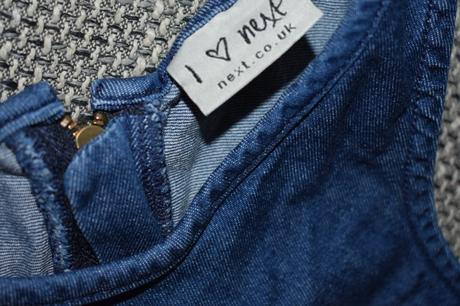 Šaty next z odlehčené džínoviny, kol 2016, 122/128, next,122