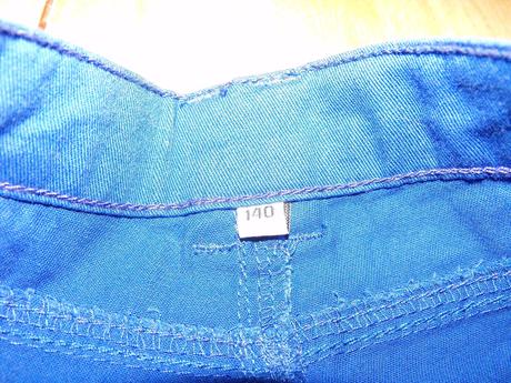 Modré denimové kraťasy po kolená zn. zeeman (nl), 140