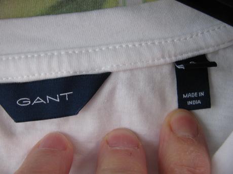 Bílé bavlněné tričko gant, gant,152