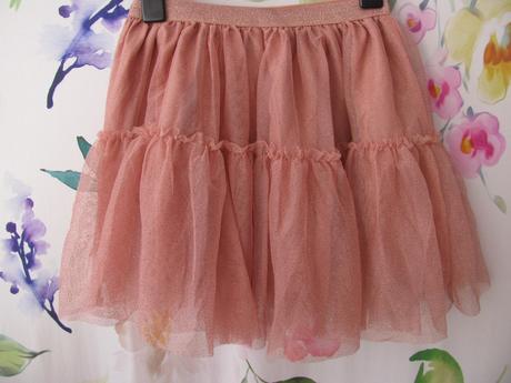 Luxusní tylová sukně s volánky, h&m,134