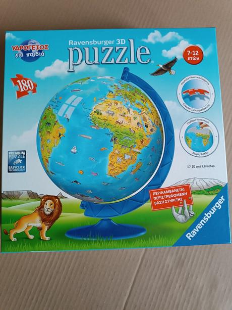 Otočný globus puzzle 180 dílů, 