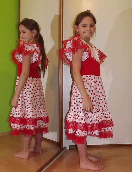 Karnevalové šaty španělská tanečnice,