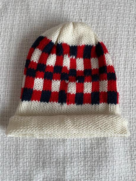 Retro zimní čepice 80. léta, 55 cm 8-12 let, 134