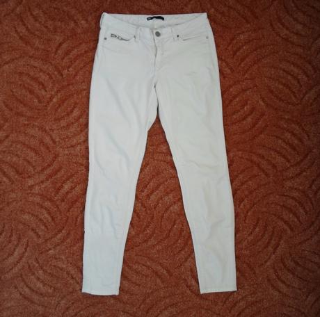 Bílé kalhoty rifle džíny, 40