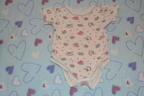 Bavlněné body s dětskými motivy - hračkami, mothercare,74