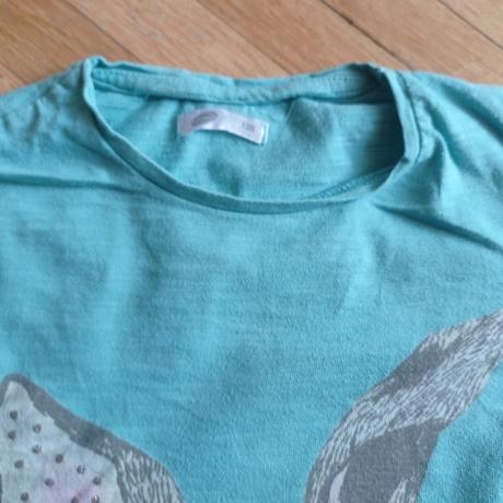 2x tričko se zajíčkem, 128