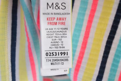 Tílko vel. 11 - 12 let, marks & spencer,152